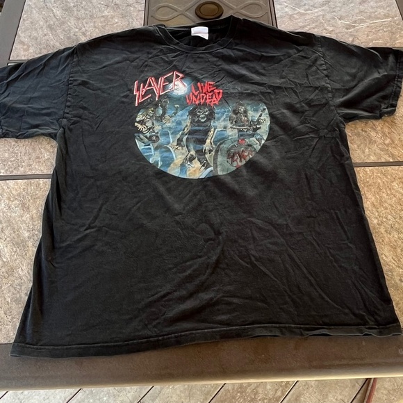 Vintage Slayer live undead black tshirt - Picture 2 of 5
